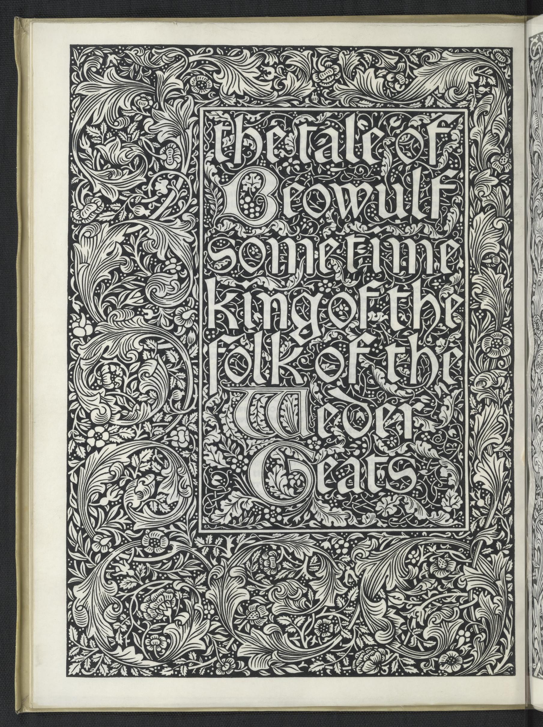 The tale of Beowulf, Morris