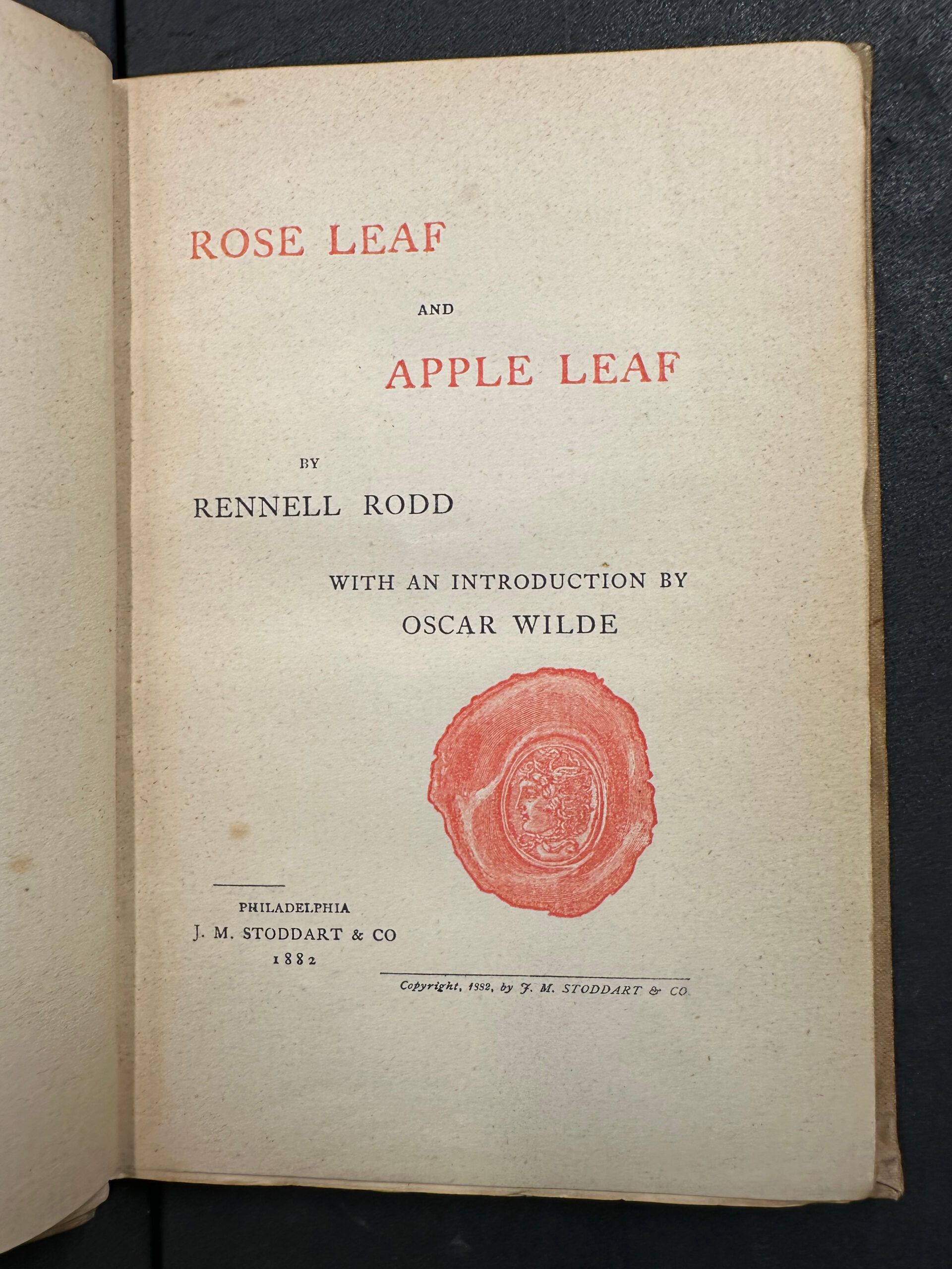 Rose Leaf and Apple Leaf, 1882 PR5821.A1 R4 *
