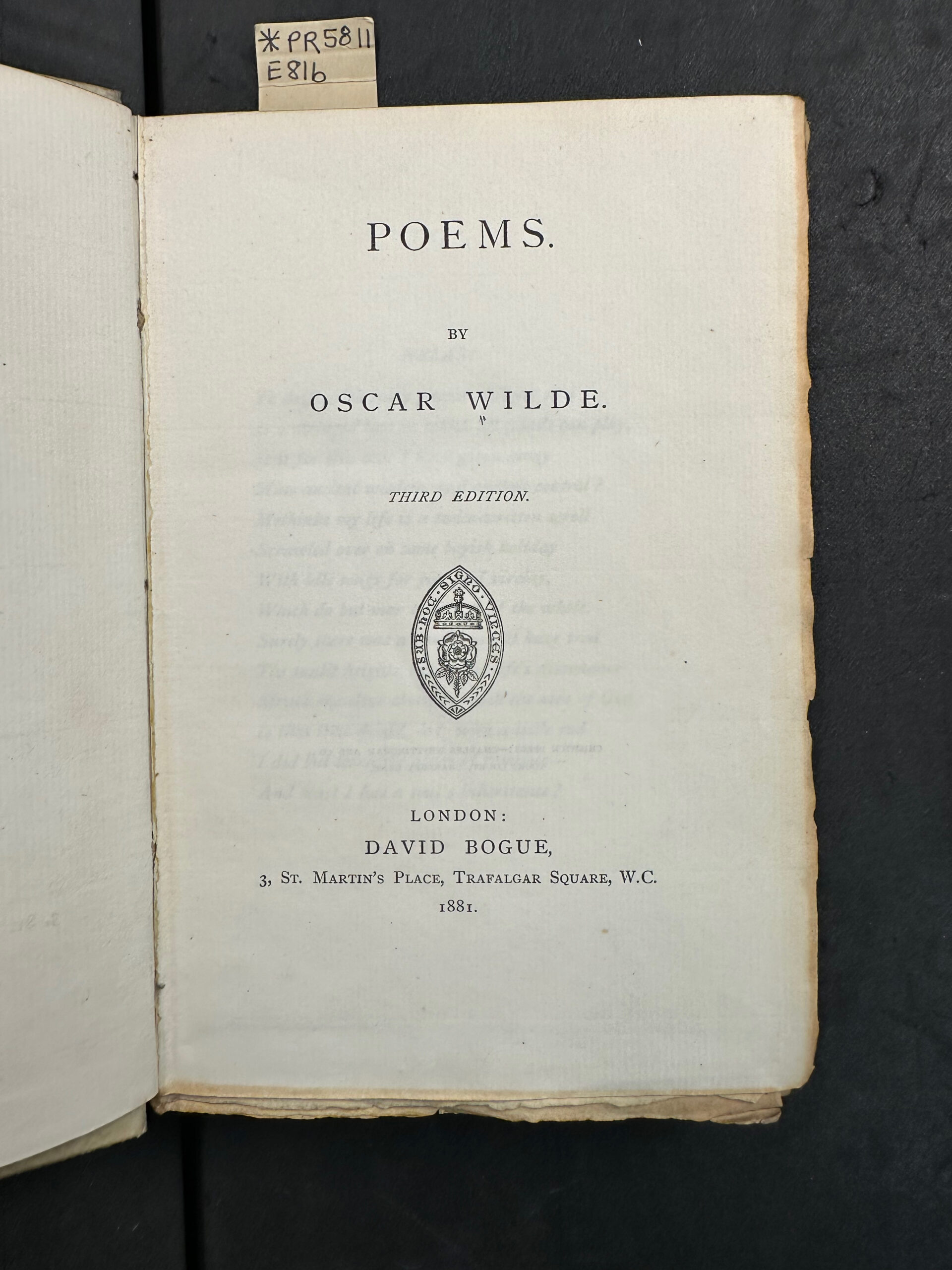 Poems, 1881 PR5811 .E81b *