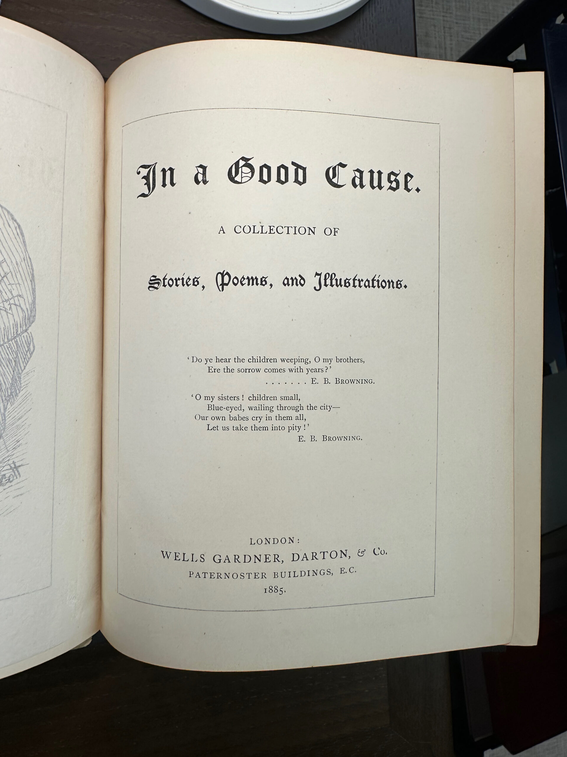 In Good Cause, 1885, PR5821.A4 I35 *