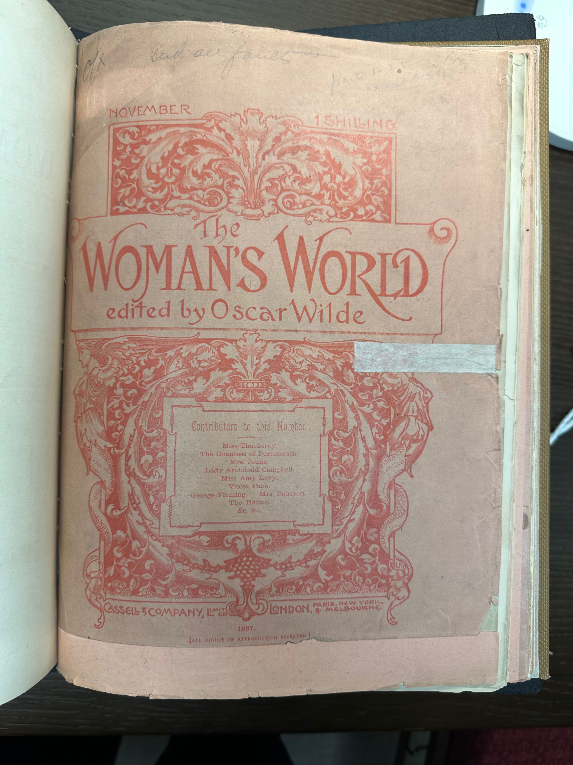 The Woman’s World, 1888-1890, f PR5821 .A4W87 *